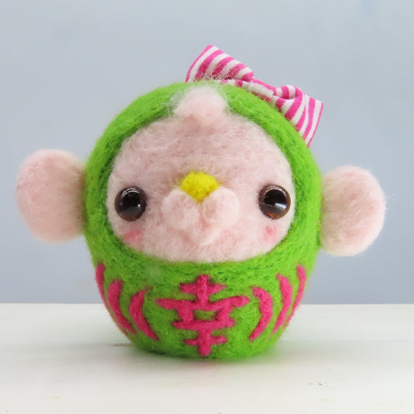 もにまるず ゆきだるまるず ミント monimoni Animals レア くるみちゃんだるま グリーン「幸」